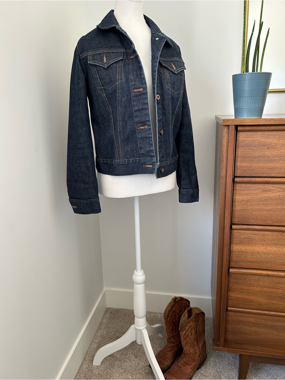 GAP Dark Indigo Blue Denim Jean Jacket